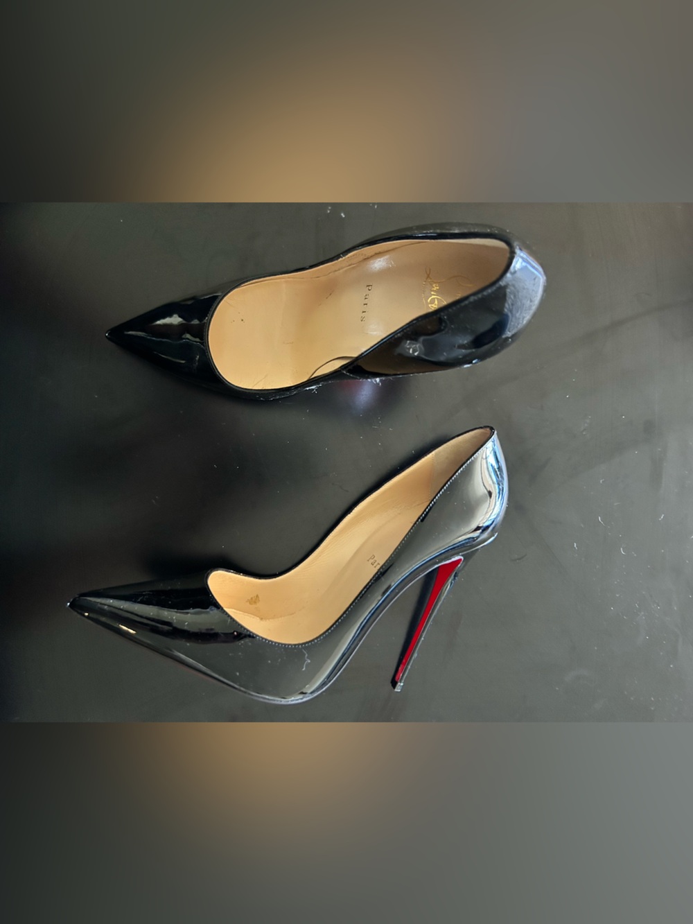 Christian Louboutin Black Patent So Kate 120 Pumps